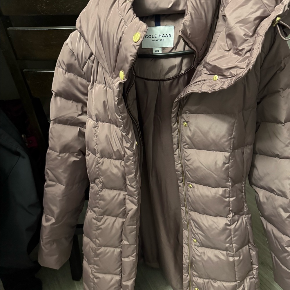 Cole Haan Women's Puffer Jacket - Taupe